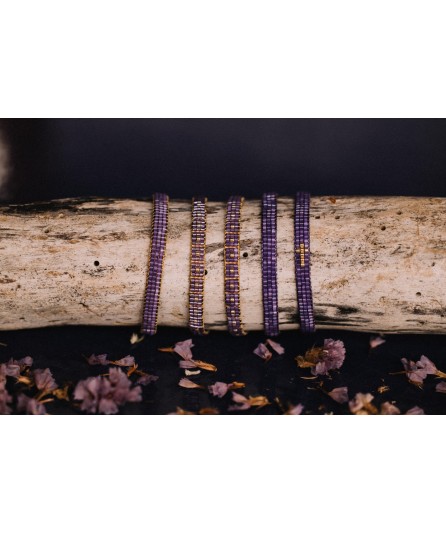 Bracelet violet ZAZA